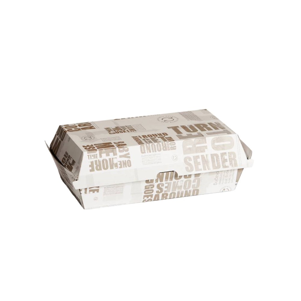 Enviro Large Snack Box Printed 205mm x 107mm x 46mm